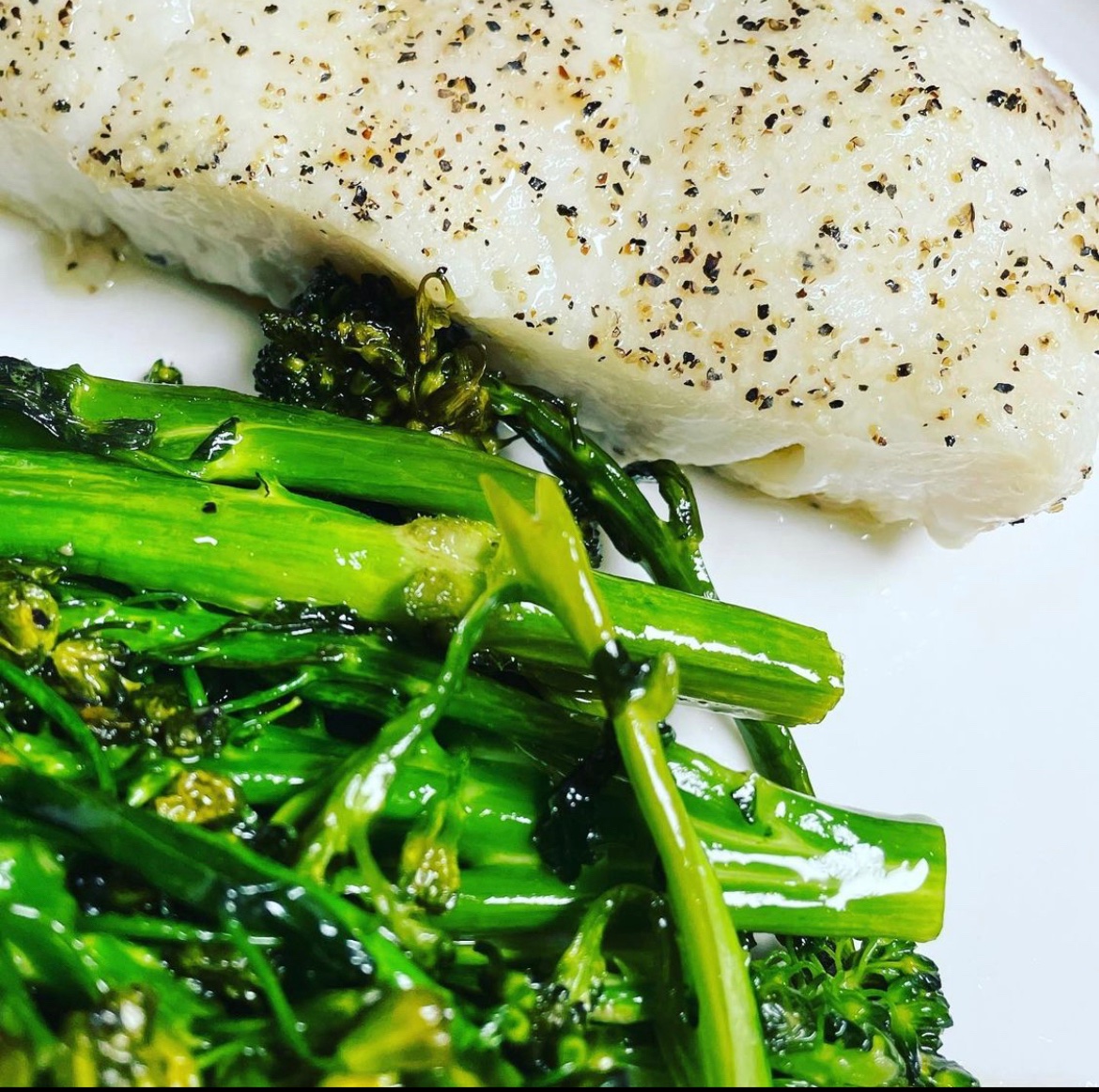 Simple Sea Bass & Broccolini