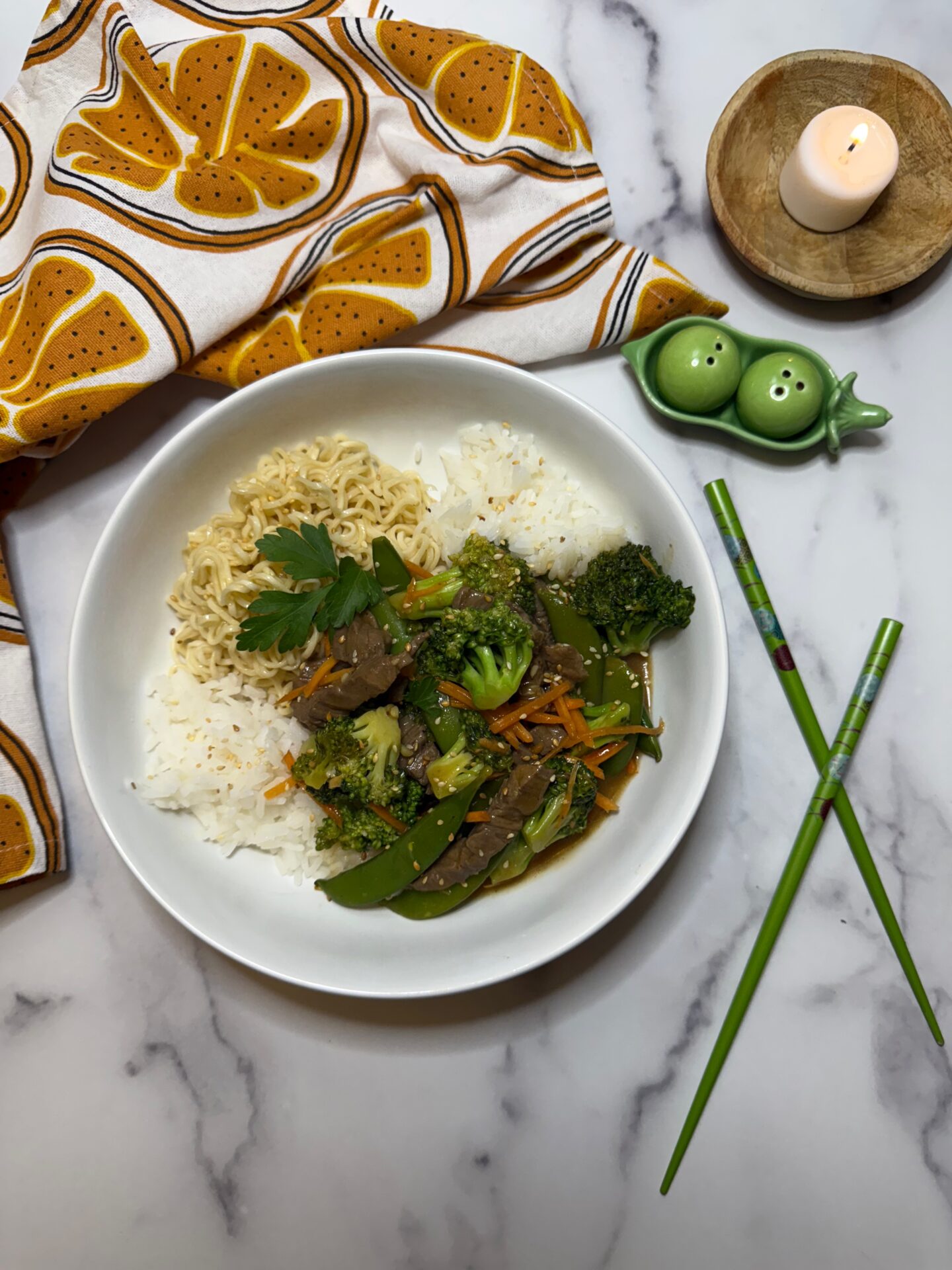 Beef & Broccoli Ramen Noodle Bowl